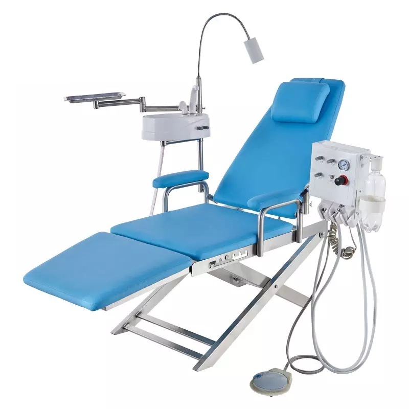 Foldable Portable Spa Clinic Office Use Foldable Dental Chair Spares Teeth Whitening Portable Dental Chair