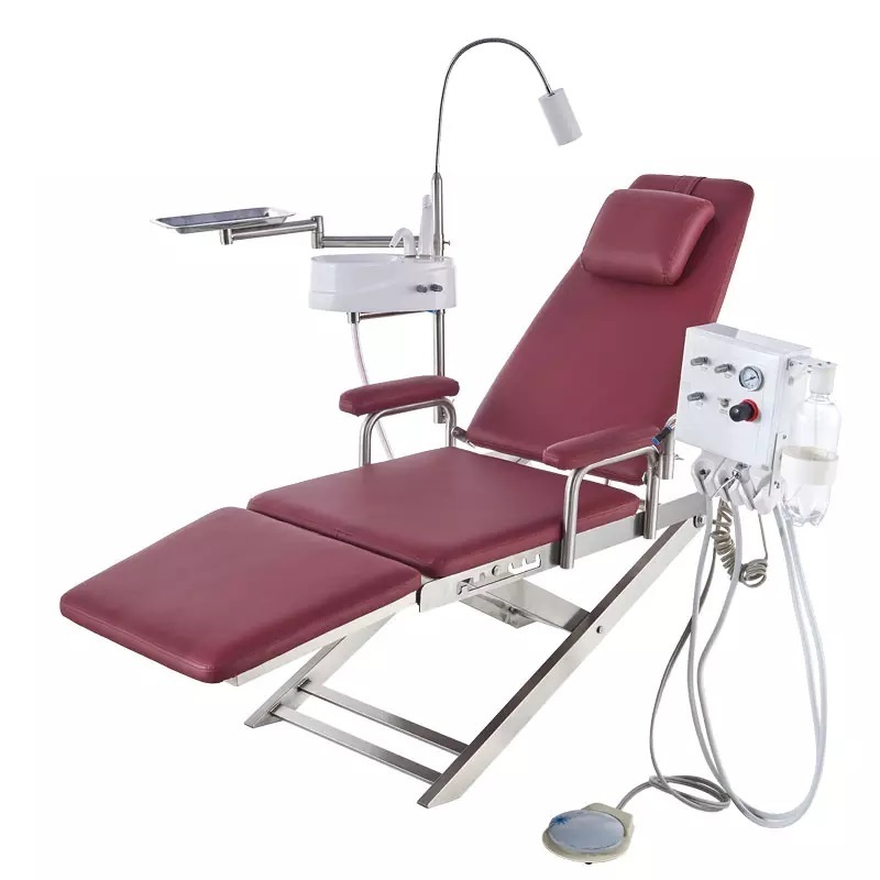 Foldable Portable Spa Clinic Office Use Foldable Dental Chair Spares Teeth Whitening Portable Dental Chair