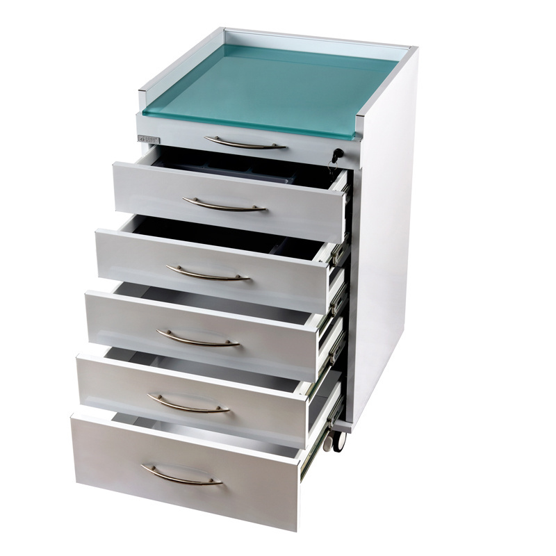 China Modern Trolley Mobile Stainless Steel dental cabinet