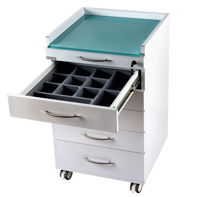 China Modern Trolley Mobile Stainless Steel dental cabinet