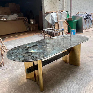 2020 New Design Marble Dining Table Top Marble Table Top Crystal Shine Marble Dining Tables Dining Rectangle New