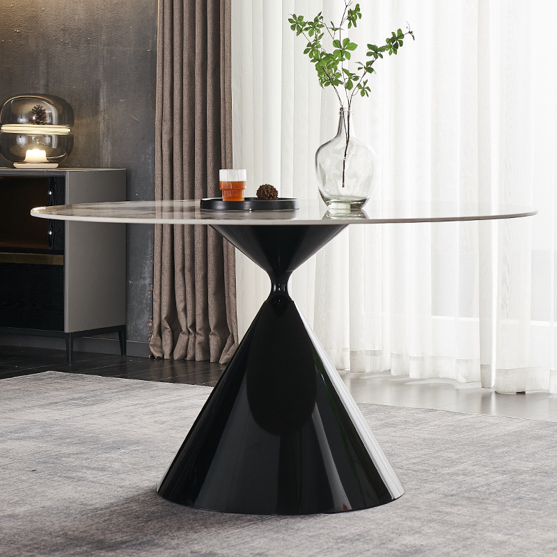 korean dining table round pedestal table round expandable furniture New design