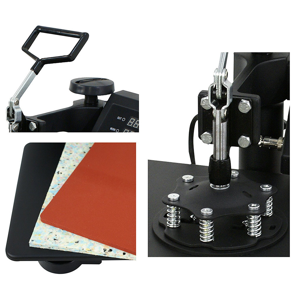 Combo 5 in 1 multi-function digital heat press machine for mug t shirt hats Sublimation heat press machine