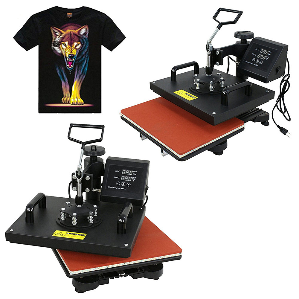 Combo 5 in 1 multi-function digital heat press machine for mug t shirt hats Sublimation heat press machine