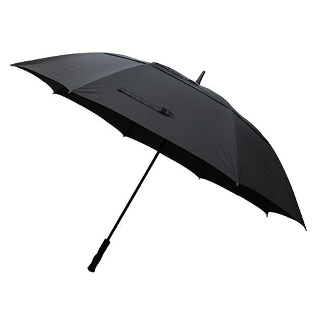 68 Inch Automatic Open Extra Large Golf Umbrella Double Canopy Vented Windproof Waterproof