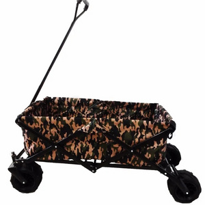 OUTDOOR GARDEN BEACH FOLDING FOLDABLE METAL CAMOUFLAGE TOOL KID TROLLEY CART CAMPING WAGON