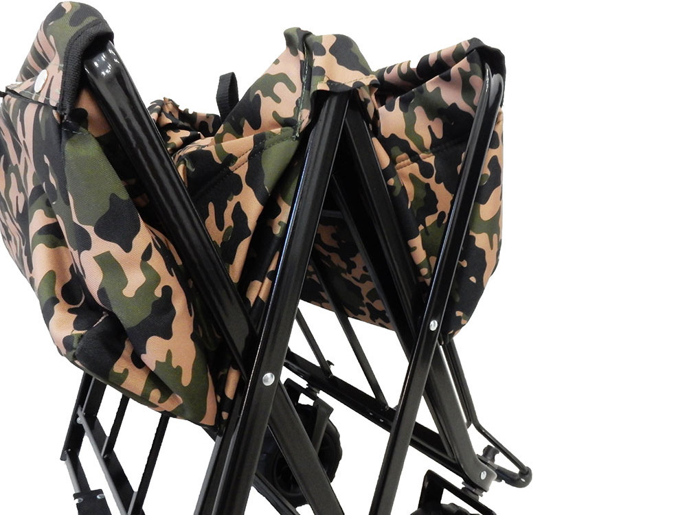 OUTDOOR GARDEN BEACH FOLDING FOLDABLE METAL CAMOUFLAGE TOOL KID TROLLEY CART CAMPING WAGON