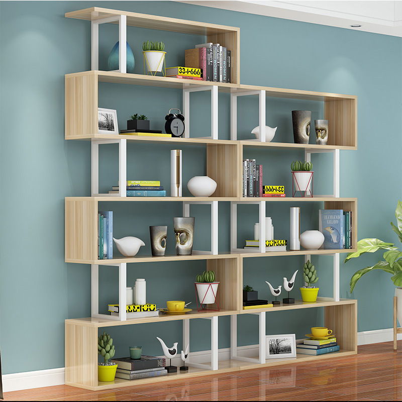 Kainice Customized storage cabinet wall shelves library book shelf bookcases for living home