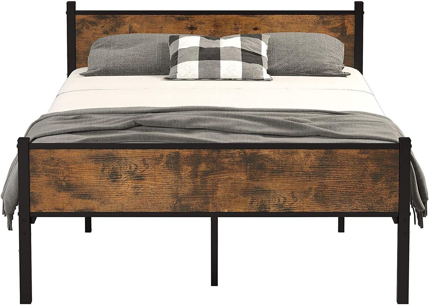 Kainice High Quality Custom King Size Wooden Board Bed Frame Metal Bed Frame Bed Base Bedroom Furniture