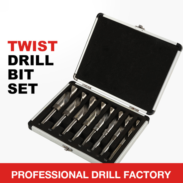 8PCS Reduce Shank  HSS Twist Drill Bit Straight Shank Twist Drill Bit High Steel Handle Twist Drill Bits