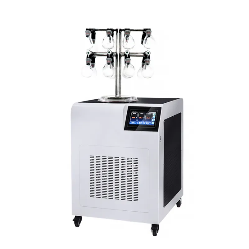 Small Vertical Vacuum Freeze Dryer Machine Vegetables fruit cordyceps laboratory Multifunctional freeze Dehydrator