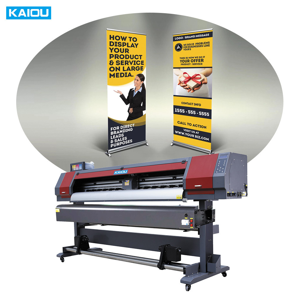 6ft tarpaulin advertising printer large format printing machine outdoor banner flex machine eco solvent printer 2400 dpi