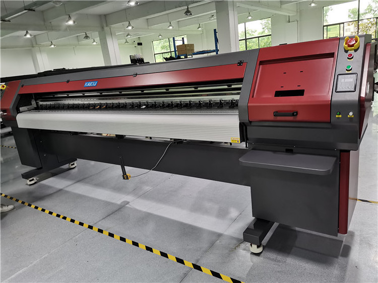 Intelligent Kaiou 3.2m 30pl textile banner solvent printer 512i 1024i billboard solvent inkjet printer for printing polyester