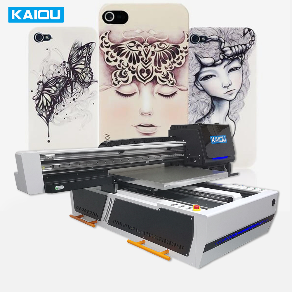 Multifunction Glass Stone Leather Wood PVC ABS TPU Phone Case Printing machine label sticker large 9060 6090 uv flatbed printer