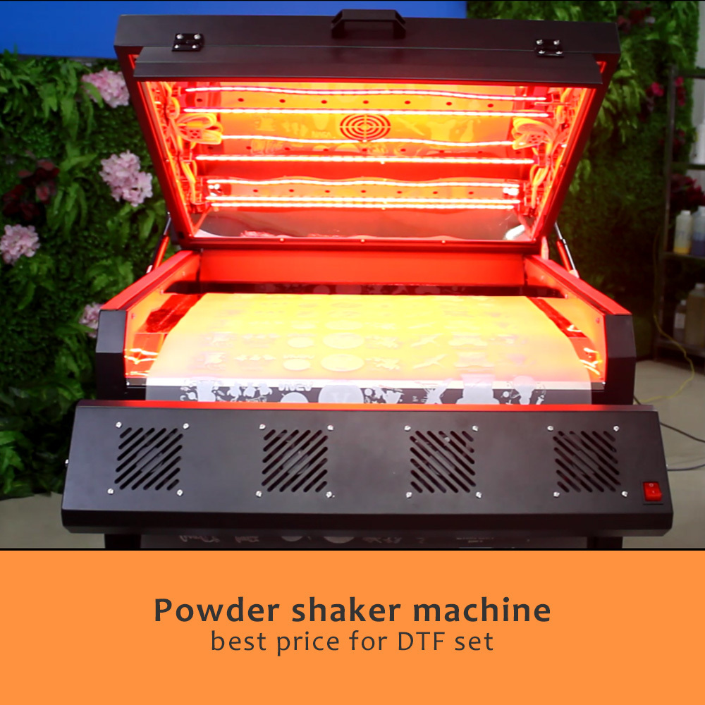 Cheaper small t shirt fast digital printing 2 heads XP600 dtf powder shaking machine wide format 60 cm dtf printer