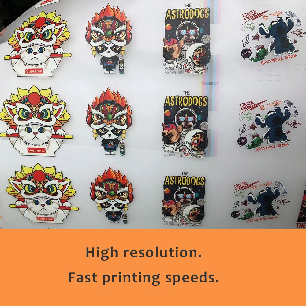 Cheaper small t shirt fast digital printing 2 heads XP600 dtf powder shaking machine wide format 60 cm dtf printer