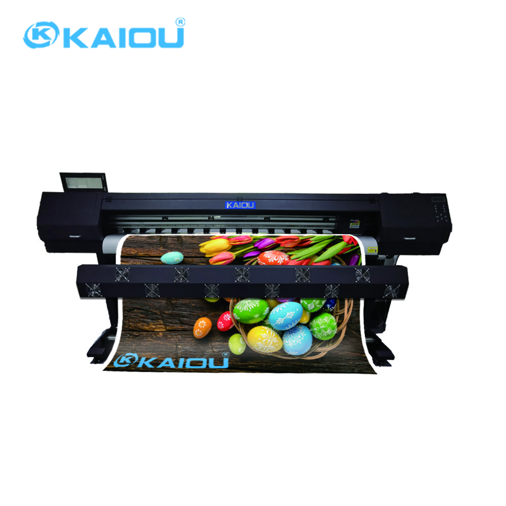 digital 4 color 1440dpi xp600 billboard inkjet printing machine 1.8m eco solvent printer with auto feeding system