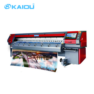 Intelligent Kaiou 3.2m 30pl textile banner solvent printer 512i 1024i billboard solvent inkjet printer for printing polyester