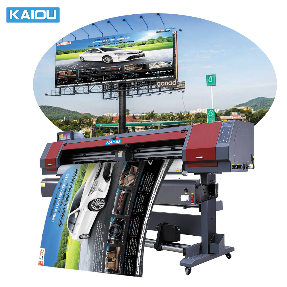 6ft tarpaulin advertising printer large format printing machine outdoor banner flex machine eco solvent printer 2400 dpi