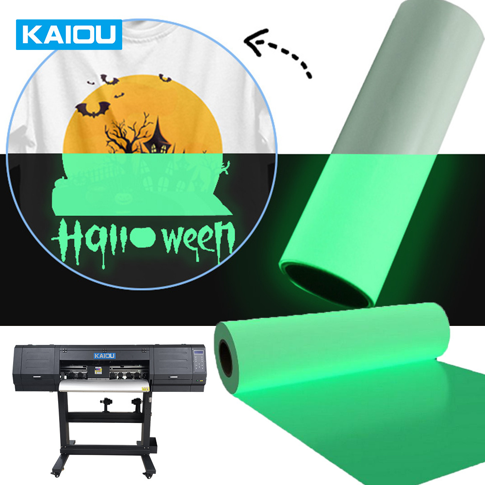 New technology heat transfers Luminescent Film a3 roll DTF PET Film Glow In the dark stickers