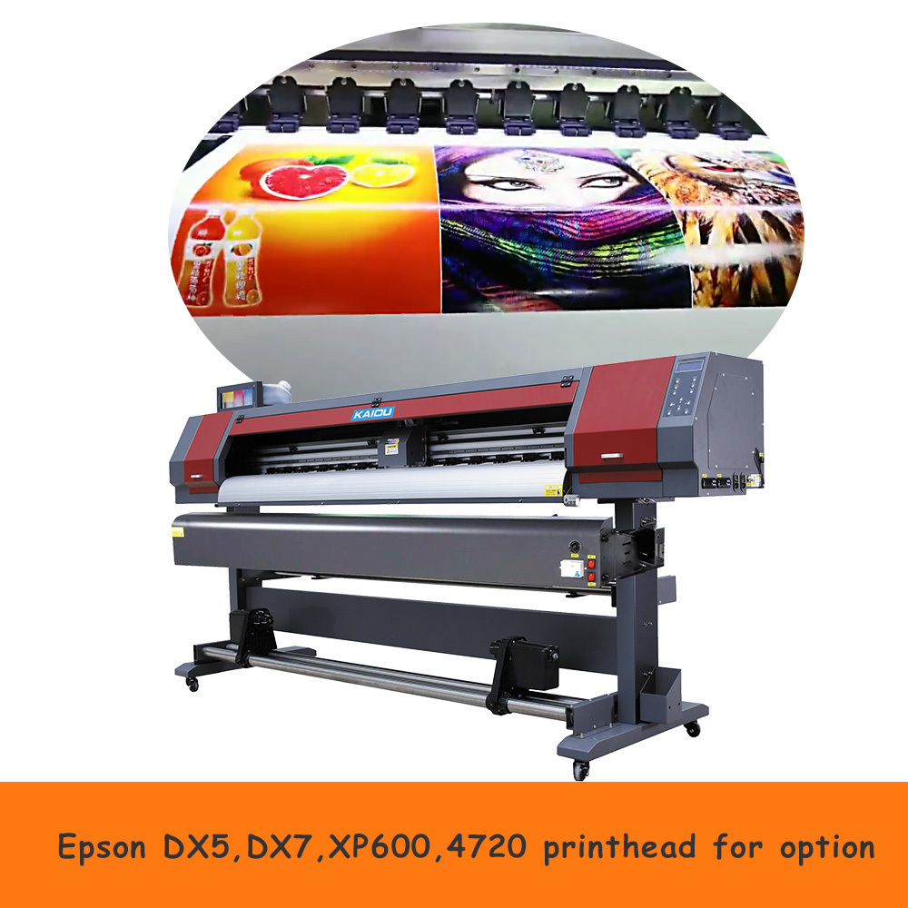 Digital 1.8m Single Double Heads DX5 DX7 XP600 I3200 Flex Eco Solvent Plotter Printer