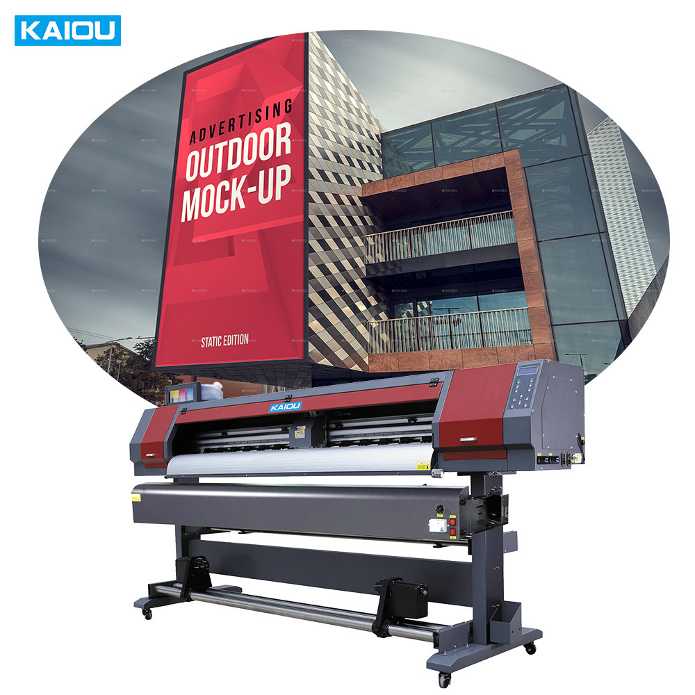 6ft tarpaulin advertising printer large format printing machine outdoor banner flex machine eco solvent printer 2400 dpi