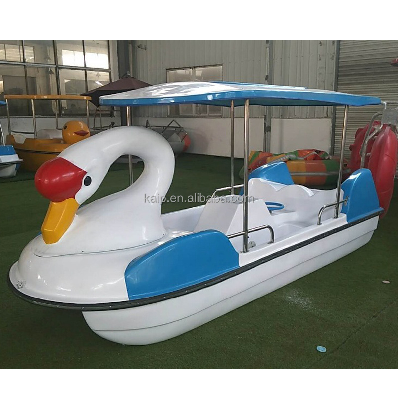 Floating tube floating mat water slide toy swan boat 4-person fiberglass pedal boat inflatable aqua pool parasol