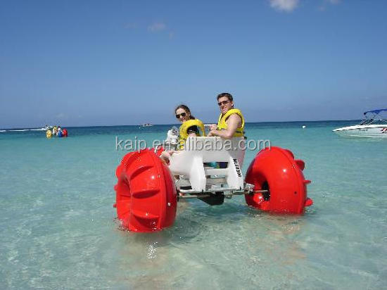 Three big wheel water pedal boat tricycle aqua cycle water trikes water tricycle for sale