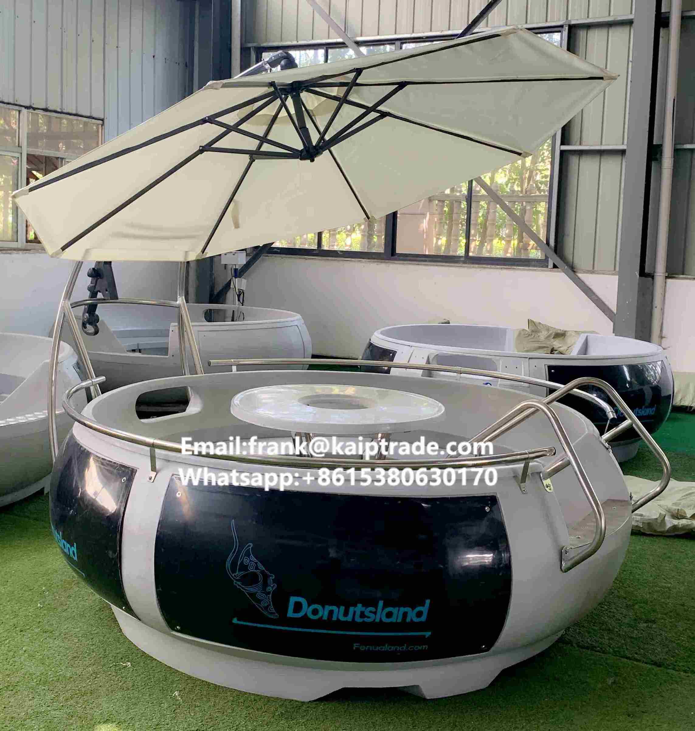 Solar powered electric water taxi river round donut boat polycraft poly pleasure peddle boats manufacturers banana boat price