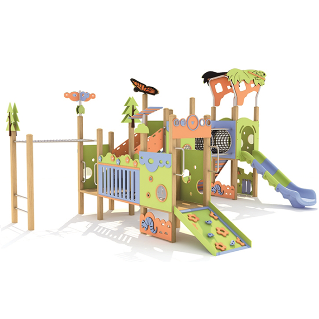 Wooden playground outdoor playground equipment playground swing