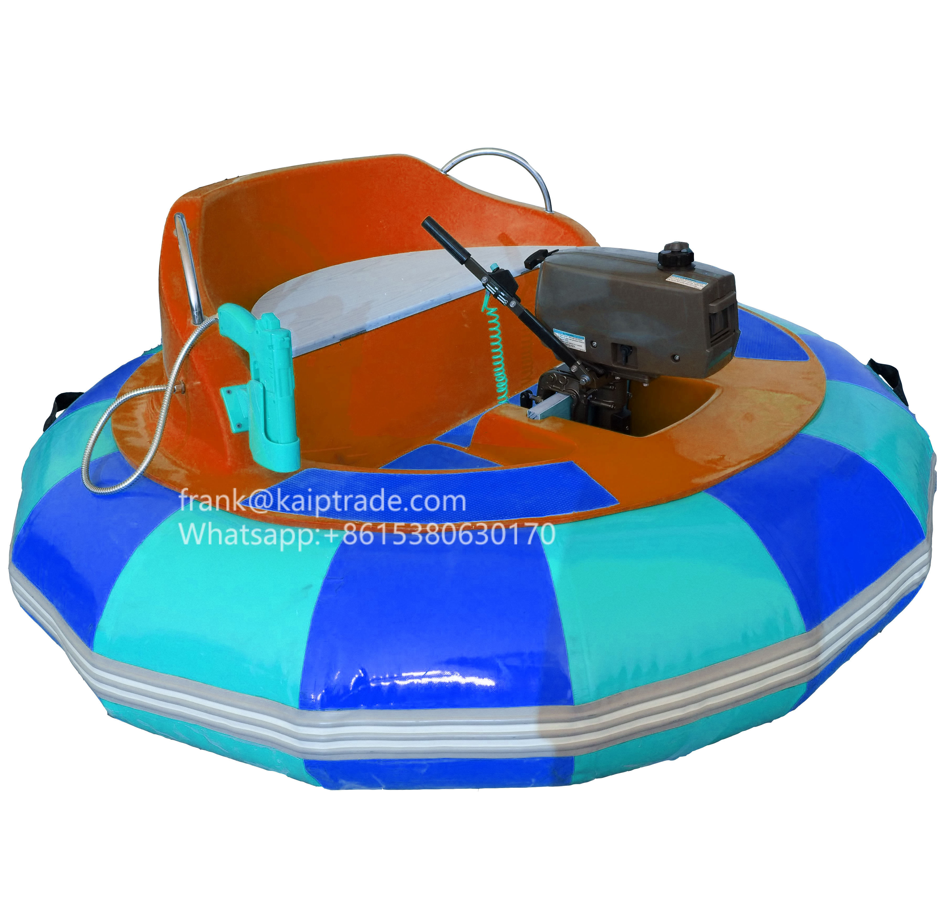 Gasoline Petrol fuel oil powered fiberglass adult water play equipment bumper boat for sale