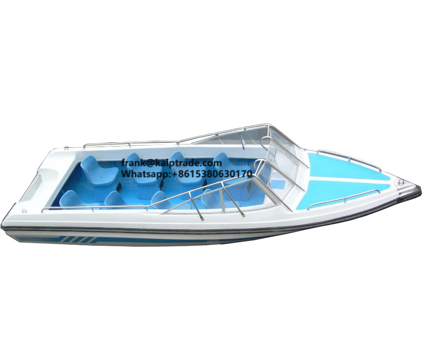 520cm Africa cheap fiberglass 17ft 8 passengers ride open simple fiber glass fishing boat with outboard petrol gasoline motor