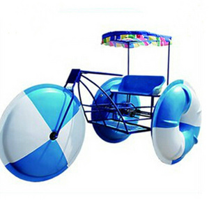 High quality and factory price 3 big wheels water pedal boat tricycle bike for sale