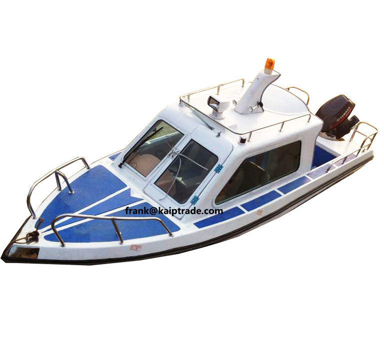 520cm cheap patrol cabin cruiser Boat fiberglass Fishing Center console Enclosed Cabin Boat For Sale Made in China