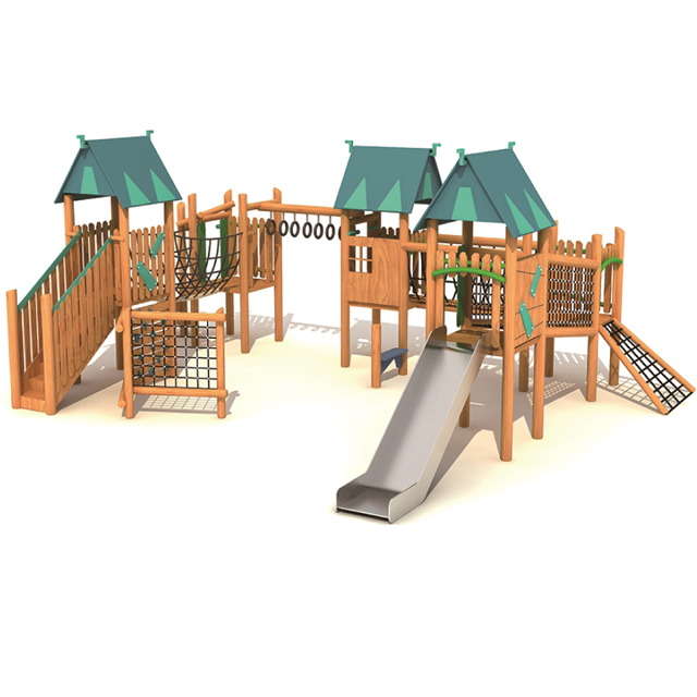 Wooden playground set kids wooden swing children playground set