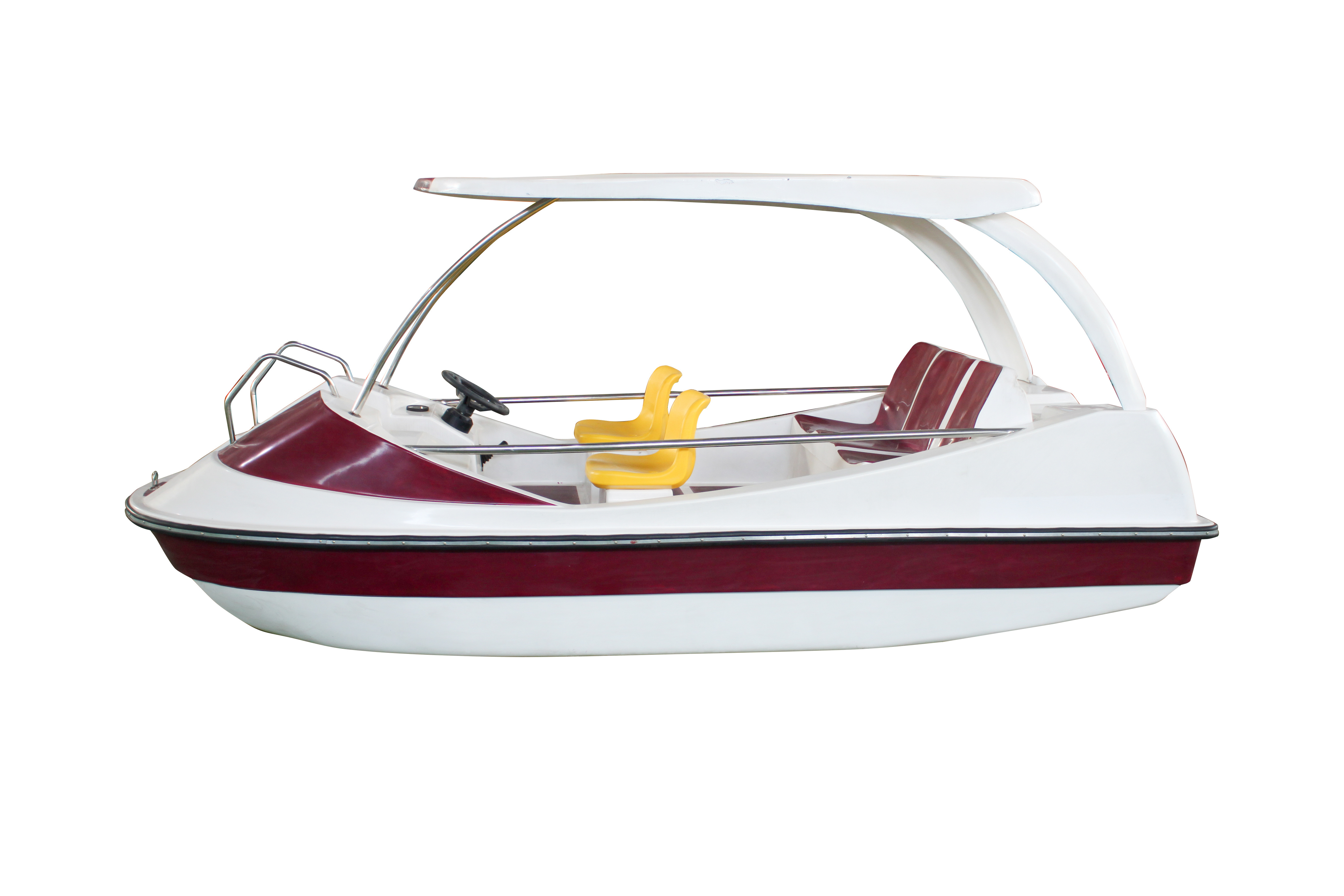 Hot sale electric fiberglass water pedalo boat