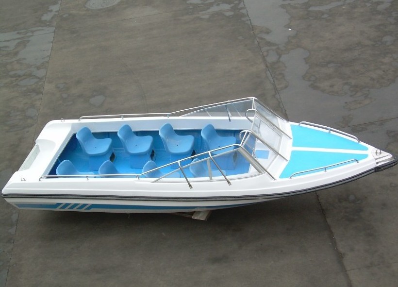 520cm Africa cheap fiberglass 17ft 8 passengers ride open simple fiber glass fishing boat with outboard petrol gasoline motor