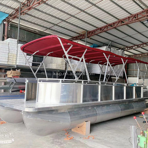 Mini Floating aluminum frame pontoons for pontoon boat frame house boat with motor parts aluminum flat bottom pontoon float