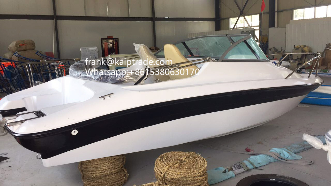 KAIP 18ft Luxury Yacht Boats Luxury Yacht Fiberglass for Sale catamaran speed boat leisure speed boat manufacturer