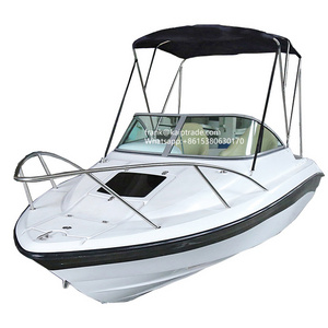 Small mini luxury boat yacht fiberglass 5.5 meter luxury fiberglass sport yacht Cruiser Fishing Yacht Boat Fiberglass