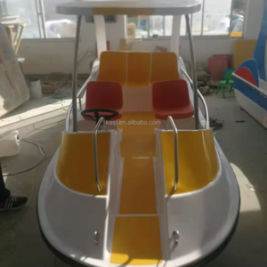 High-quality solar electric pedal boat, economical water solar panel, fiberglass luxury leisure fishing boat inflatable sofa