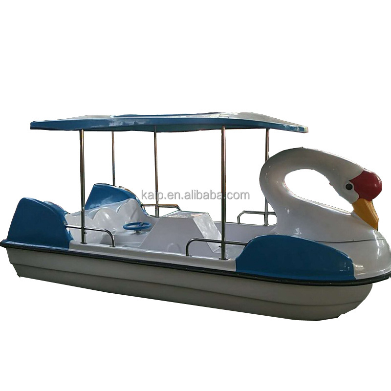 Floating tube floating mat water slide toy swan boat 4-person fiberglass pedal boat inflatable aqua pool parasol