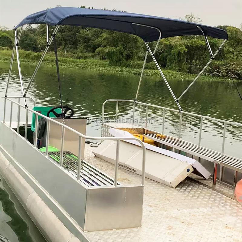 Customized aluminum fish giant boat decoration outdoor party party barge pontoon boats for sale island ferry austin party boat