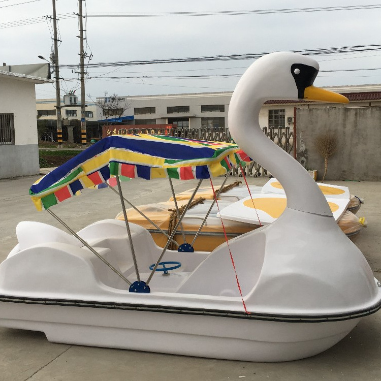 Cheap two-person water swan pedal boats for sale