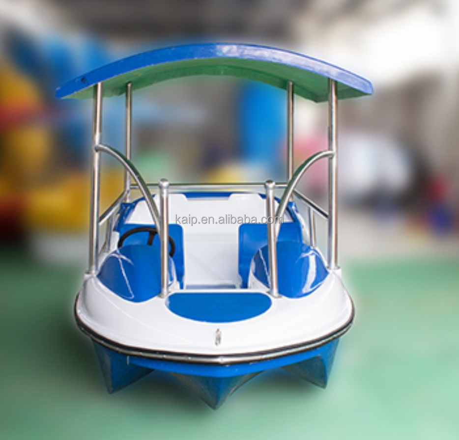 Customized color Factory wholesale water amusement equipment self drive 6 seats FRP electric leisure water passengers taxi boat