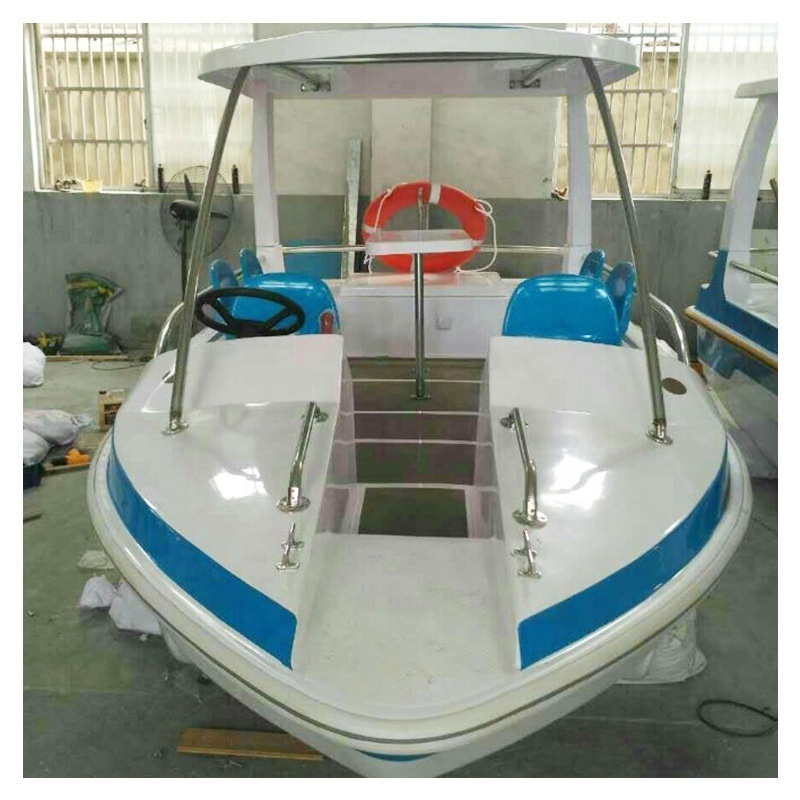 Original Water park games 6-8 passengers electric battery fiberglass tour boat for sale