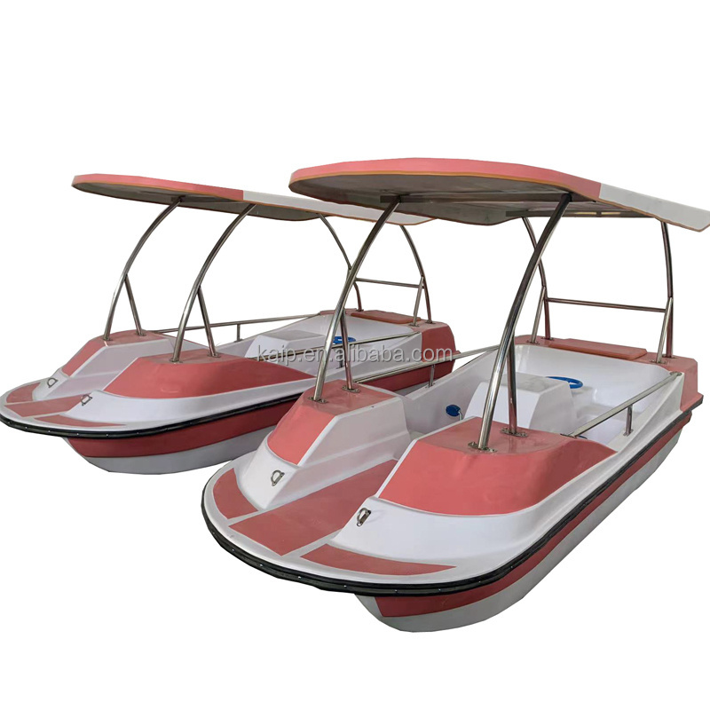 High-tech lightweight fiberglass fishing leisure pedal boat sightseeing water party aluminum alloy assault boat stainless steel