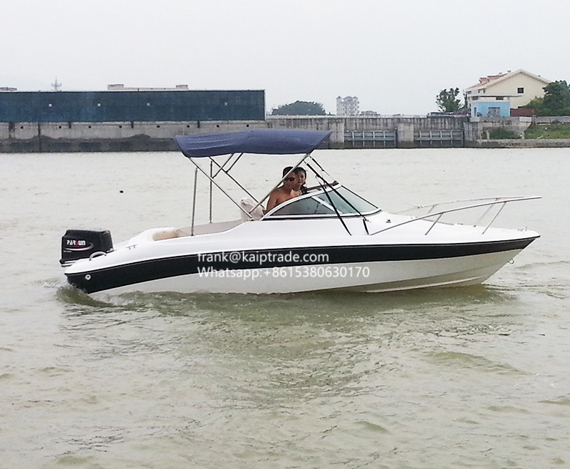 Mini fast speed sea used Fiberglass Hull Material Affordable Fishing Boat Luxury Yacht Made in China with Stern Drive Engine