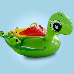 Environmentally friendly materials low carbon inflatable amusement park pool electric bumper boat kids trachea  boat for sale