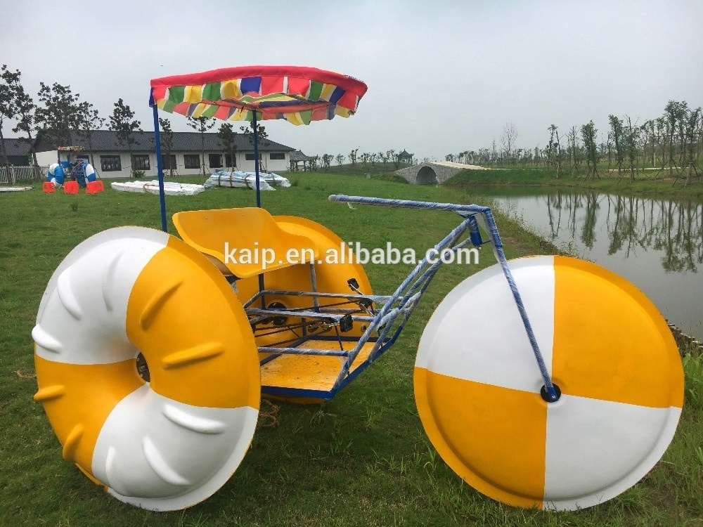 High quality and factory price 3 big wheels water pedal boat tricycle bike for sale